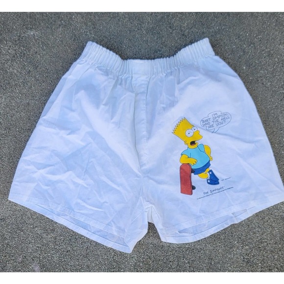 Vtg 1990 The Simpsons Boxer Shorts Deadstock Bart Simpson - Picture 1 of 6